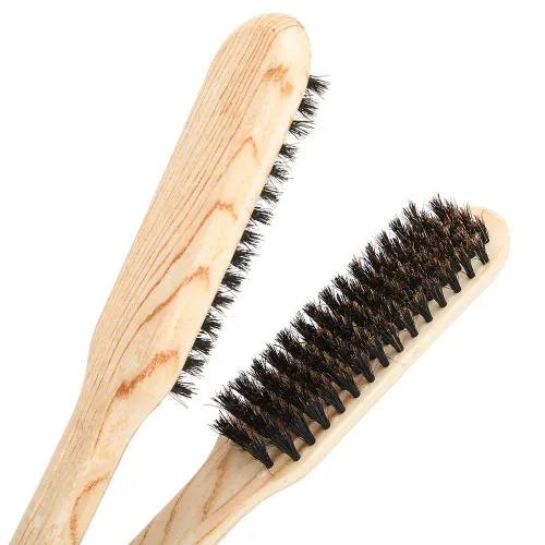 Miniatura 7 de Peine alisador de cabello, cepillo de pelo con abrazadera de doble cara, cepillos alisadores de peluquería para bricolaje, peluquería, peine