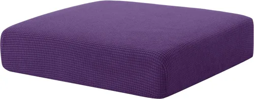 Miniatura 90 de Hokway Fundas de cojín elásticas para sofá Fundas de cojín para sofá Fundas de cojín de asiento de sofá Funda protectora de cojín(Chocolate, Mediano)
