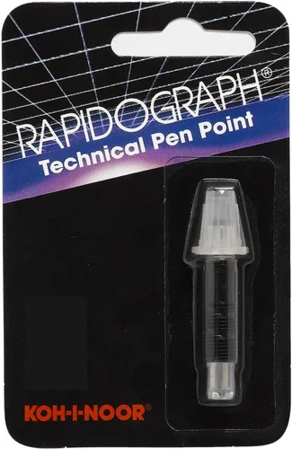 Miniatura 9 de Koh-I-Noor Rapidograph Punta de repuesto de acero inoxidable, 0.047 in, 1 cada uno (72D.4)