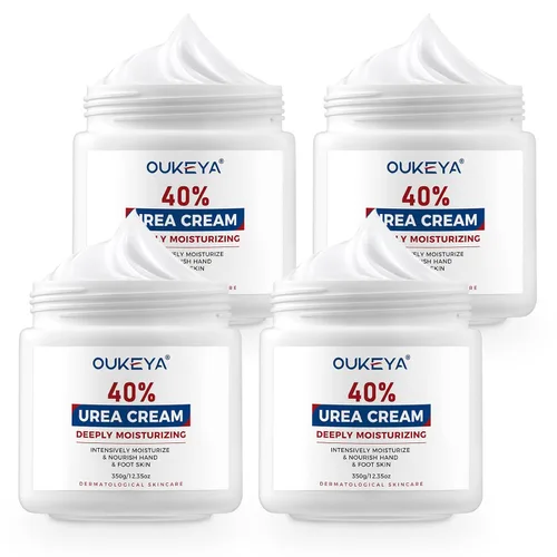 Miniatura 9 de OUKEYA Crema de Urea 40 Por Ciento, Crema para Manos y Pies para Sequedad y Grietas, Loción de Urea para Pies de Fuerza Máxima (350g)