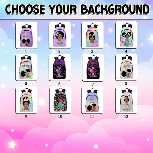 Miniatura 238 de Texto personalizado Elefante desgaste gafas mochila mochila mochila casual Daypack bolsa para mamá niñas, color86-4, Mochilas Daypack