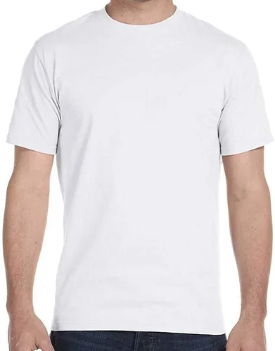Miniatura 3 de Paquete de 3 camisetas de cuello redondo para hombre, 100 % algodón, sin etiquetas, blancas, ligeras, camisetas