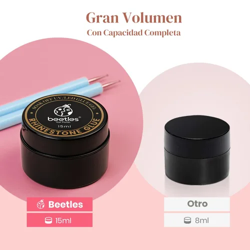 Miniatura 4 de Beetles - Pegamento de diamantes de imitación para uñas con 2 bolígrafos de doble propósito, 1 pieza de pegamento de uñas de 0.5 fl oz para arte