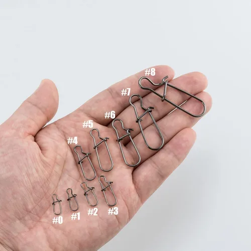 Miniatura 6 de Dr.Fish - Cerradura de doble cerradura para pesca con gancho para agua dulce y agua salada, de acero inoxidable sólido, cambio rápido