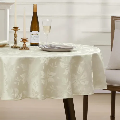 Miniatura 31 de Romanstile Mantel rectangular de jacquard de primavera, impermeable, diseño floral de damasco, manteles decorativos de tela pesada para cenas