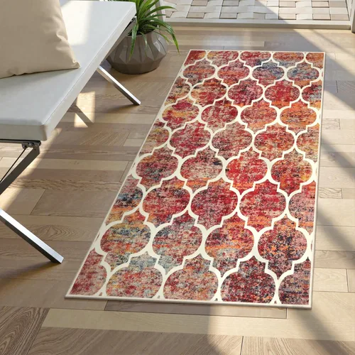 Miniatura 16 de Lahome Alfombra marroquí para pasillo – Alfombra antideslizante lavable de 2 x 6 pies con parte trasera de goma, suave y no desprende pelo, alfombra