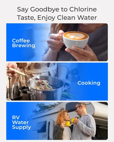Miniatura 8 de Waterdrop RF10-MZ Cartucho de filtro de reemplazo para filtro de agua bajo fregadero 10UB-MZ/10UA/10UB, alta capacidad de 8,000 galones