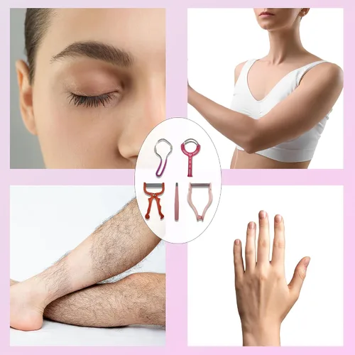 Miniatura 4 de Removedor de vello de primavera - Kit de depilación facial 5 en 1, depilación facial para mujeres, removedor de pelo de pinzas de resorte