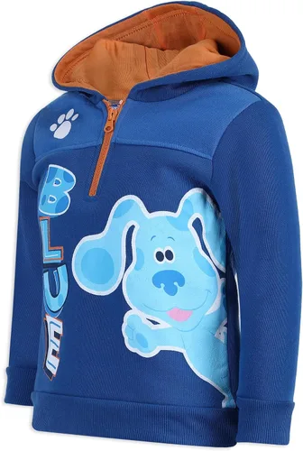Miniatura 6 de Nickelodeon Blues Clues Boys Half Zip Up Pullover Hoodie for Infant and Toddler - BlueOrange