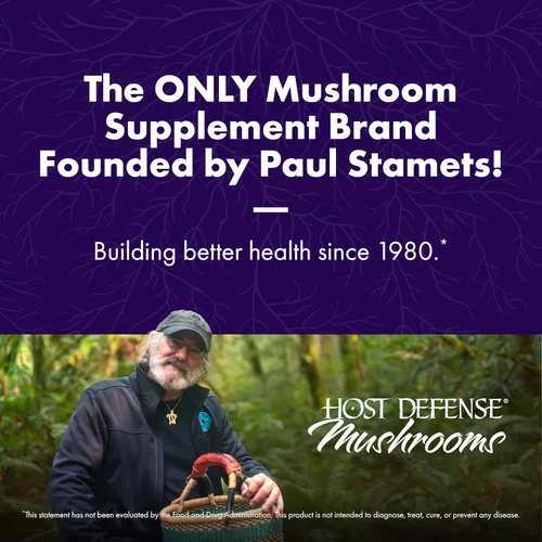 Miniatura 3 de Host Defense Mushrooms Lion's Mane - Cápsulas de suplemento para apoyo a la salud cerebral - Soporte de hongos para concentración y función