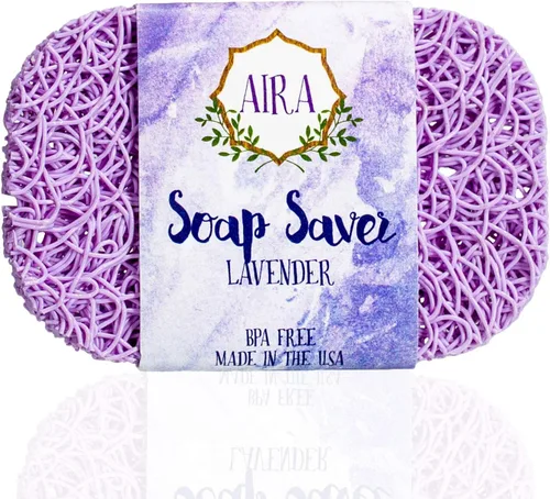 Miniatura 32 de Aira Jabonera - Plato para Jabón y Accesorio de Soporte de Jabón - Portajabones sin BPA para Ducha y Baño - Fabricado en EE. UU. - Drena el Agua