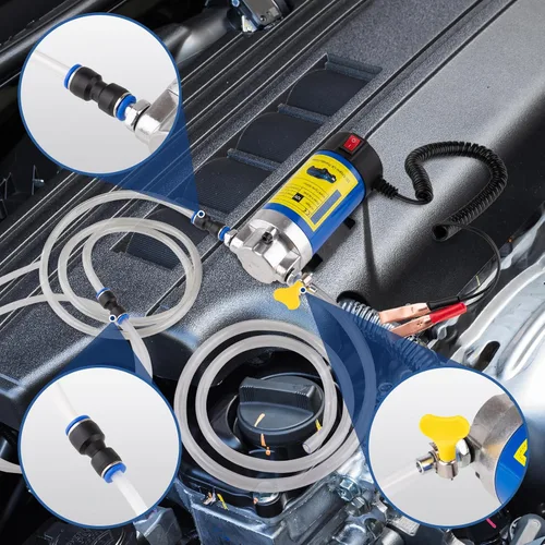 Miniatura 7 de Bomba extractora de aceite 12V 100W, bomba de transferencia de fluido ultra silenciosa para aceite de motor, fluido de transmisión, cambio de aceite