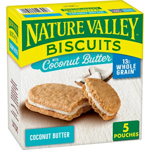 Miniatura 12 de Nature Valley Sándwiches de galletas, mantequilla de almendras, 5 unidades, 6.75 onzas (paquete de 12)