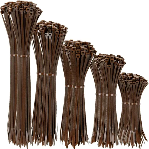 Miniatura 10 de XINGO Paquete de 1500 bridas negras de varios tamaños, 4+6+8+10+12 pulgadas, correas de nailon autobloqueantes resistentes a los rayos UV, perfectas