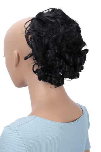 Miniatura 28 de CAISHA - Postizo Jumbo de Cabello Elástico para Recogidos Voluminosos y Rizos Desaliñados, Color Rubio Claro, G5L rubio claro #22T613 G5L