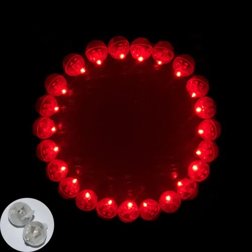 Miniatura 8 de Neo LOONS® 100 unids/lote 100 x verde redondo llevó bola lámpara globo luz largo tiempo de espera para linterna de papel globo luz fiesta boda