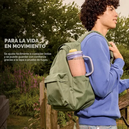Miniatura 10 de Ninja Blendboss™ Licuadora personal para batidos y bebidas congeladas Vaso de viaje de 26 onzas con tapa a prueba de fugas, boquilla para beber