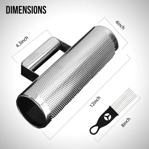 Miniatura 5 de Soulmate de acero inoxidable 12" x 4" con raspador, güiro profesional de percusión latina, herramienta de entrenamiento musical para acompañamiento