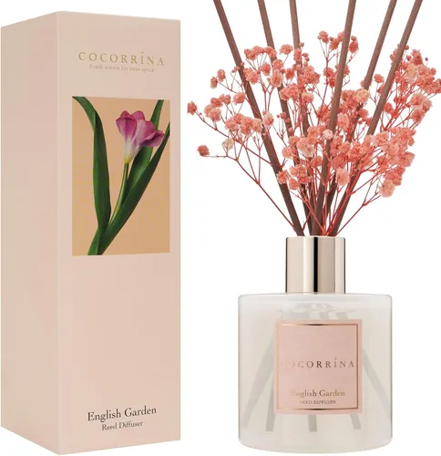 Miniatura 61 de Cocorrína Juego de difusor de varillas - Difusor perfumado de rosa satinada con varillas para el hogar, difusor de varillas para decoración