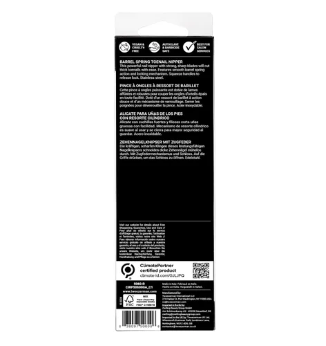 Miniatura 7 de Tweezerman LTD - Pinza de uñas de acero inoxidable con resorte de barril