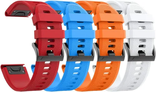 ANCOOL Correa de reloj de silicona para Fenix 5/Fenix 6/Fenix 7 Band 0.866 in para Fenix 8 Fenix E 1.850 in/Fenix 5 Plus/Fenix 6 Pro/Fenix 7