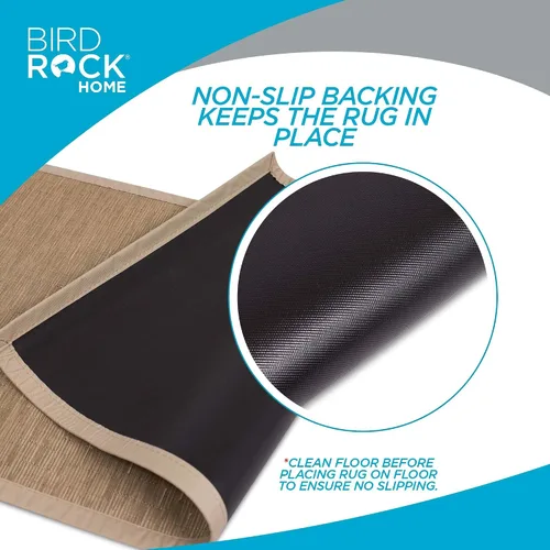 Miniatura 5 de BIRDROCK HOME Camino de suelo para interiores y exteriores, tapete antideslizante para cocina, pasillo, baño, oficina, 24 x 60 pulgadas, color marrón