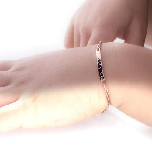 Miniatura 4 de Personalized Baby Name Bracelet Jewelry Gift Custom Baby Bracelets for Infant Girls & Boys, Ideal Christmas Gift for Kids, Elegant Baby Bracelets