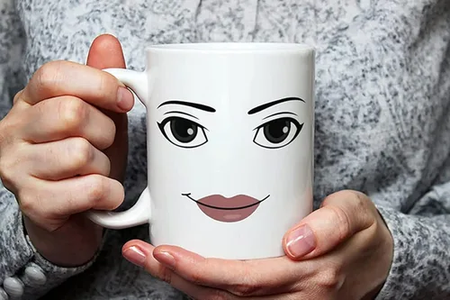 Miniatura 5 de Fonhark Juego de tazas divertidas para jugadores, tazas de cara de hombre y mujer, regalo de cumpleaños, taza de café blanca de 11 onzas