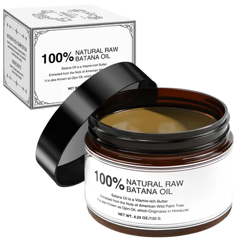Aceite orgánico para el crecimiento del cabello de Batana: 100% crudo, prensado en frío, sin refinar y auténtico, aprobado por Dr. Sebi, máscara de