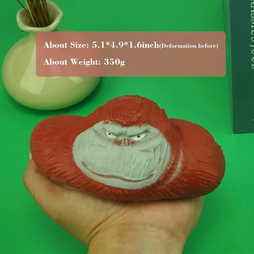 Miniatura 2 de YANZHE Juguetes de mono, divertidos juguetes de gorila para niños y adultos, mono antiestrés para apretar, juguetes sensoriales para aliviar