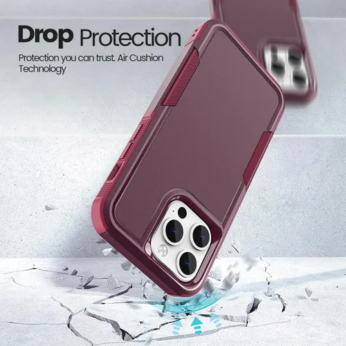 Miniatura 4 de MAXCURY Funda protectora para iPhone 14, iPhone 13, resistente a prueba de golpes, funda protectora de cuerpo completo, cubierta protectora de borde