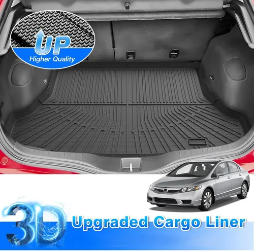 Miniatura 2 de Civic Cargo Liner - Alfombrilla para maletero para Honda Civic 2006-2011, alfombrilla de carga para todo tipo de clima para accesorios cívicos