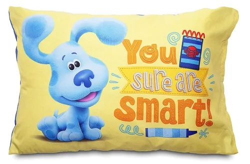 Miniatura 6 de Blues Clues You Are Smart - Juego de ropa de cama infantil de 4 piezas, incluye edredón, juego de sábanas, sábana bajera, sábana superior + funda