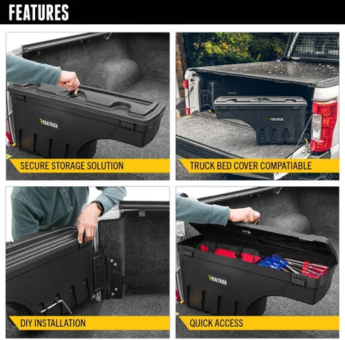 Miniatura 3 de UNDERCOVER SwingCase - Caja de almacenamiento para caja de camioneta, SC105P, SC105D, compatible con Chevy/GMC Silverado/Sierra 2500/3500HD
