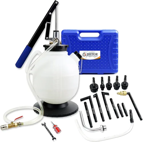 Miniatura 11 de JIFETOR Bomba de Recarga de Líquido de Transmisión Kit de Herramientas de Transferencia ATF, Juego de Llenado de Aceite de Caja de Cambios Manual