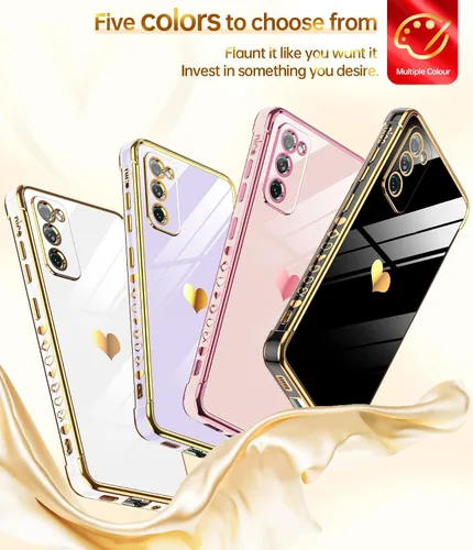 Miniatura 5 de LeYi Funda para S20 Fe Funda para Samsung Galaxy S20 Fe con Protector de Pantalla [2 Piezas] + Protección Completa de Cámara, Chapado de Corazones