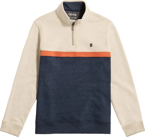 Miniatura 4 de IZOD Sudadera de forro polar con cremallera de un cuarto para hombre