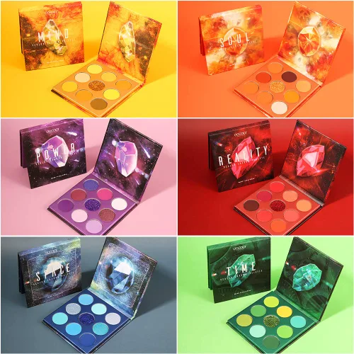 Miniatura 3 de docolor Paleta de sombras de ojos de 54 colores, paleta de sombras de ojos con piedras preciosas altamente pigmentadas, mate, purpurina, brillos