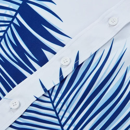 Miniatura 5 de EUOW - Camisa hawaiana de manga corta para hombre, con botones, de verano, para playa