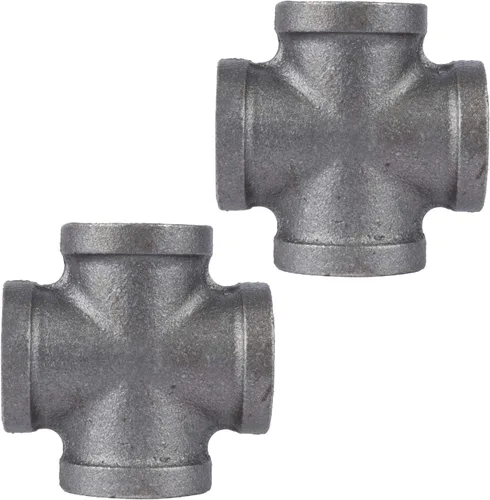 Miniatura 21 de PIPE DECOR - Brida de piso cuadrada de 1 pulgada, paquete de 4 unidades, hierro maleable, compatible con tubos de plomería de acero negro de un