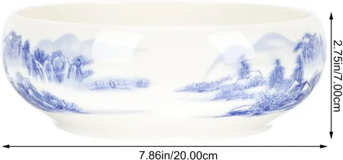 Miniatura 2 de Maceta de cerámica para decoración floral, mesa auxiliar circular, contenedor para suculentas, macetas rústicas, macetas de bonsái, maceta