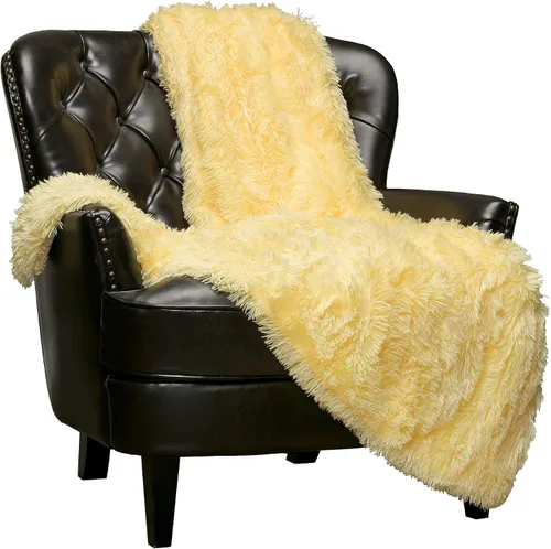 Miniatura 18 de Chanasya - Manta de pelo largo sintético - Manta de felpa ligera y esponjosa de forro polar de microfibra - para sofá, cama, silla