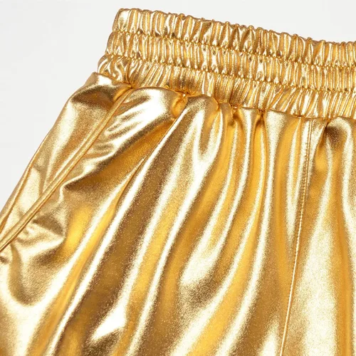 Miniatura 3 de Perfashion Pantalones cortos metálicos para niñas, pantalones y gafas de sol brillantes para fiestas