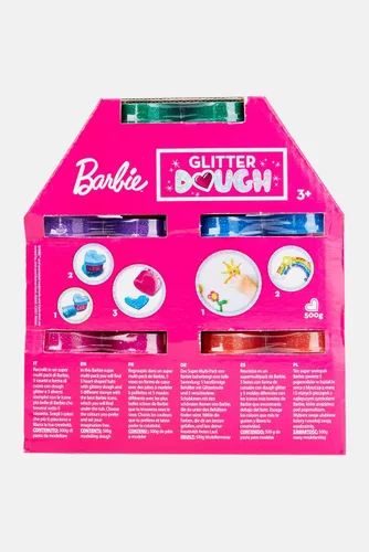 Miniatura 3 de Lisciani Giochi 88850 Barbie Glitter Masa Multipack 5 Tarros