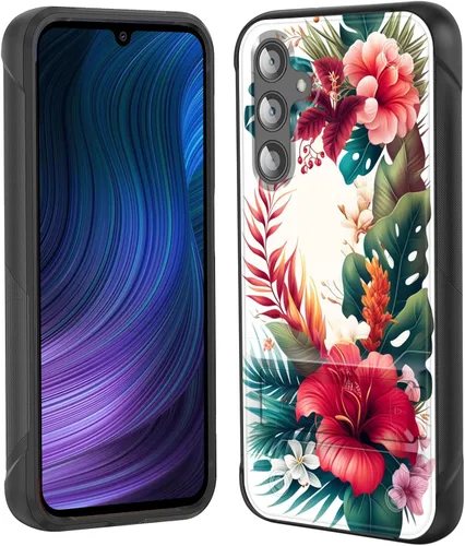 Miniatura 11 de Funda para Galaxy S24 Plus con soporte, doble capa híbrida de policarbonato duro y silicona suave, resistente a prueba de golpes, funda protectora