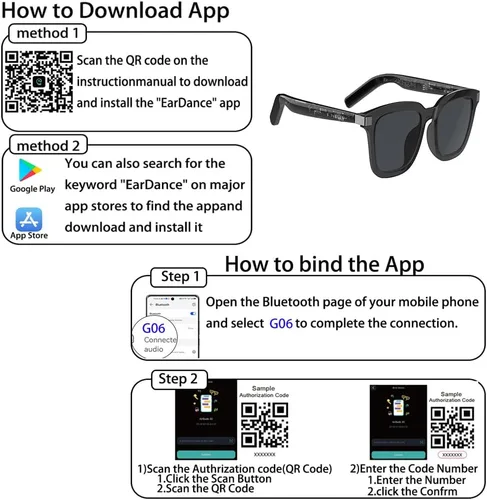 Miniatura 4 de VR SHINECON Best Tech Gifts - Lentes de sol con traducción AI 2025, traductor inteligente de voz y fotos, control táctil dual, encendido/apagado