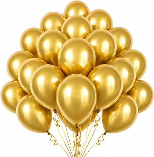 Miniatura 14 de 100 globos pequeños de color azul metálico de 5 pulgadas, cromados, mini globos brillantes de helio para decoraciones de fiestas A3-azul
