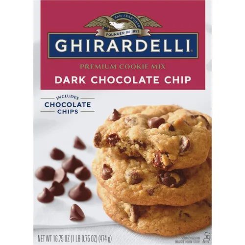 Miniatura 2 de Ghirardelli Brownie & Cookie Mix Variety Pack – Dark Chocolate Chip Cookie Mix (16.75 oz) & Salted Caramel Brownie Mix (16 oz), 2 Count
