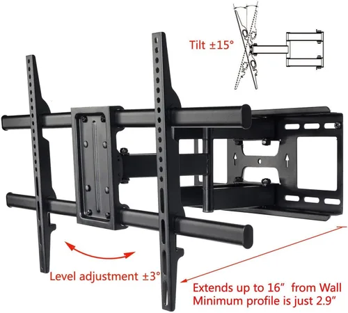 Miniatura 4 de VideoSecu Soporte de montaje en pared para TV Sharp 60" 70" LC-70C6600U LC60LE640U LC-60UQ17U LC-60TQ15U LC-60SQ15U LC-60EQ10U LC-60C6500U