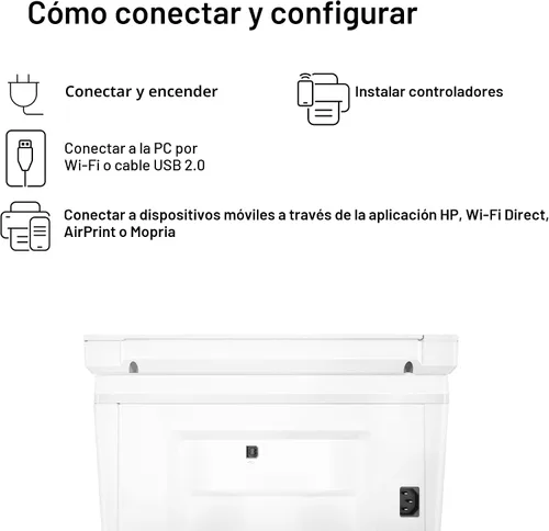 Miniatura 10 de HP Laserjet MFP M140w Impresora inalámbrica en blanco y negro, impresión, escaneo, copia, velocidades rápidas, fácil configuración, impresión móvil
